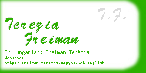 terezia freiman business card